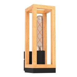 EGLO Nafferton Wall Light Made Of Wood