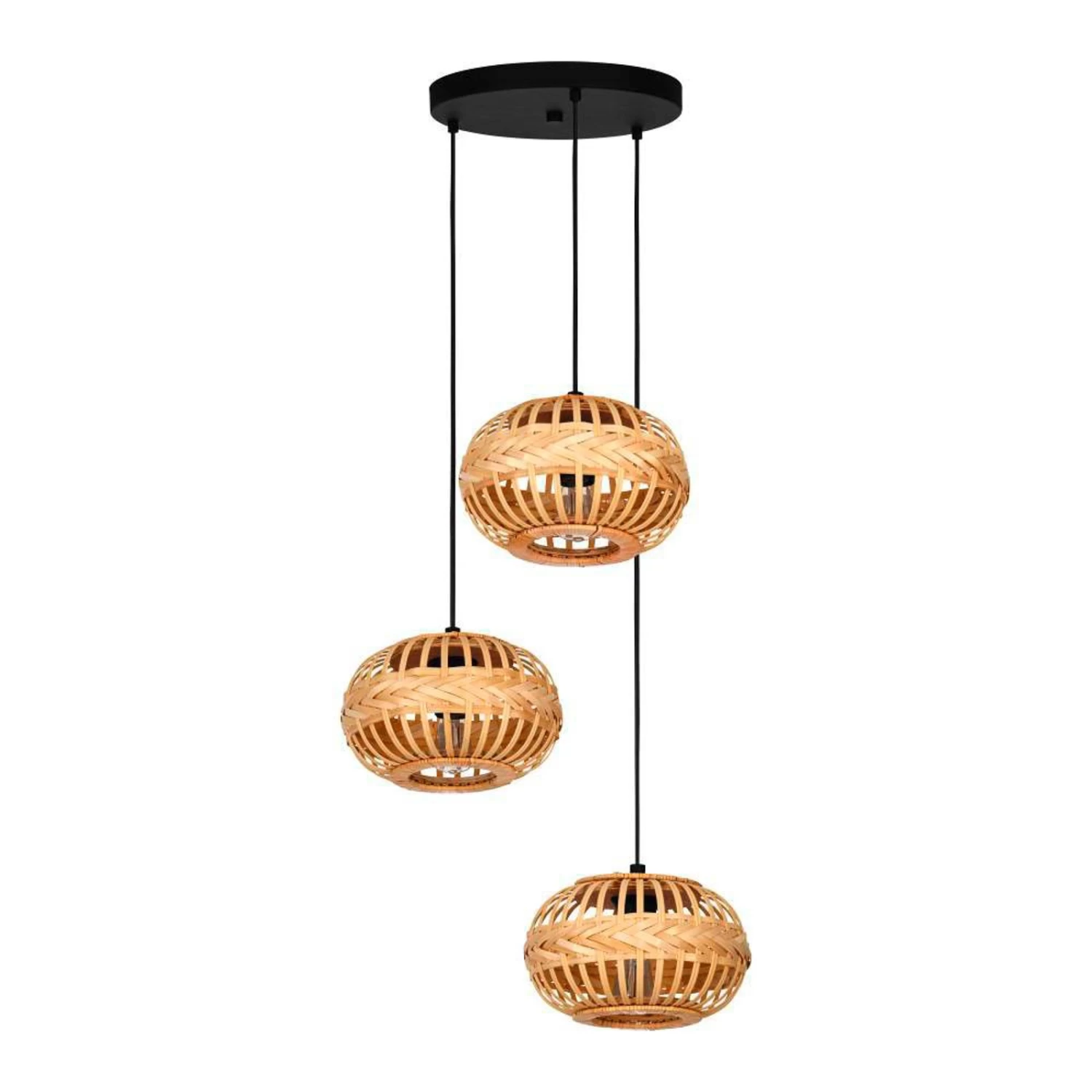 EGLO Amsfield 1 Hanging Light, Three-bulb, Round 3 EGLO Amsfield 1 Hanging Light, Three-bulb, Round