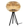 EGLO Amsfield 1 Table Lamp, Wood, Tripod 1 EGLO Amsfield 1 Table Lamp, Wood, Tripod -Eglo 10012404
