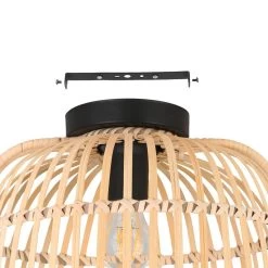 EGLO Glyneath Ceiling Light Made Of Rattan 13 EGLO Glyneath Ceiling Light Made Of Rattan -Eglo 10012459 5