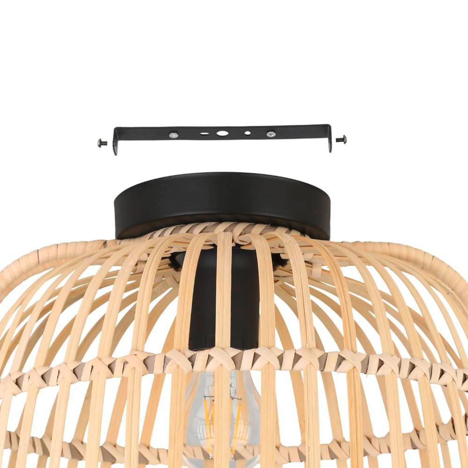 EGLO Glyneath Ceiling Light Made Of Rattan 8 EGLO Glyneath Ceiling Light Made Of Rattan - Image 6