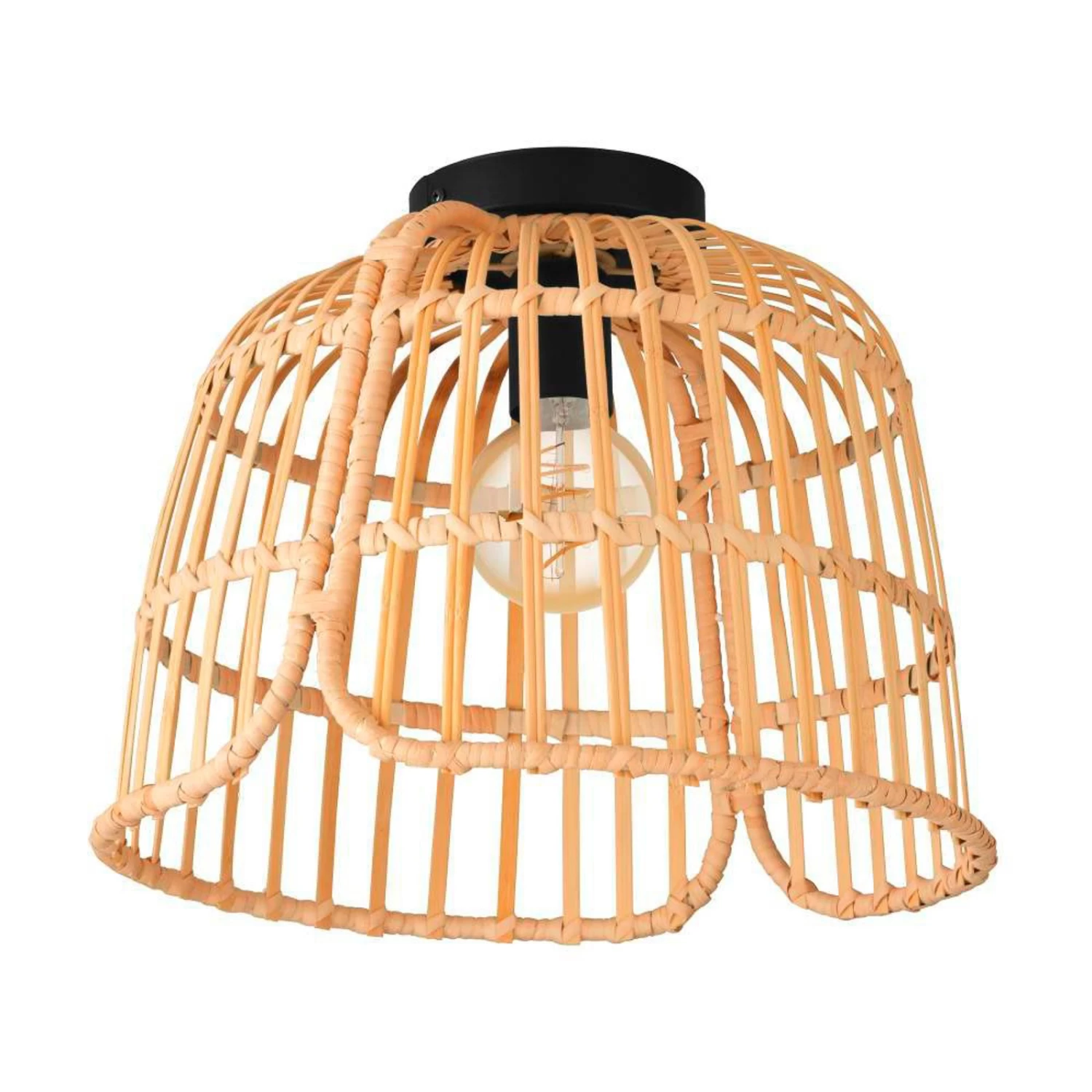 EGLO Glyneath Ceiling Light Made Of Rattan 3 EGLO Glyneath Ceiling Light Made Of Rattan