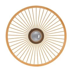 EGLO Leominster Ceiling Lamp Round Wood Lampshade 9 EGLO Leominster Ceiling Lamp Round Wood Lampshade -Eglo 10012460 1