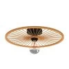 EGLO Leominster Ceiling Lamp Round Wood Lampshade 1 EGLO Leominster Ceiling Lamp Round Wood Lampshade -Eglo 10012460