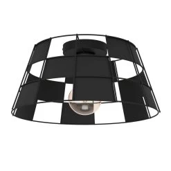 EGLO Pontefract Ceiling Light, Steel, Black