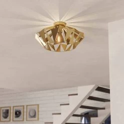 EGLO Carlton Ceiling Light, Gold -Eglo 10012472 2