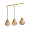 EGLO Carlton Pendant Light, Three-bulb, Gold 2 EGLO Carlton Pendant Light, Three-bulb, Gold -Eglo 10012473