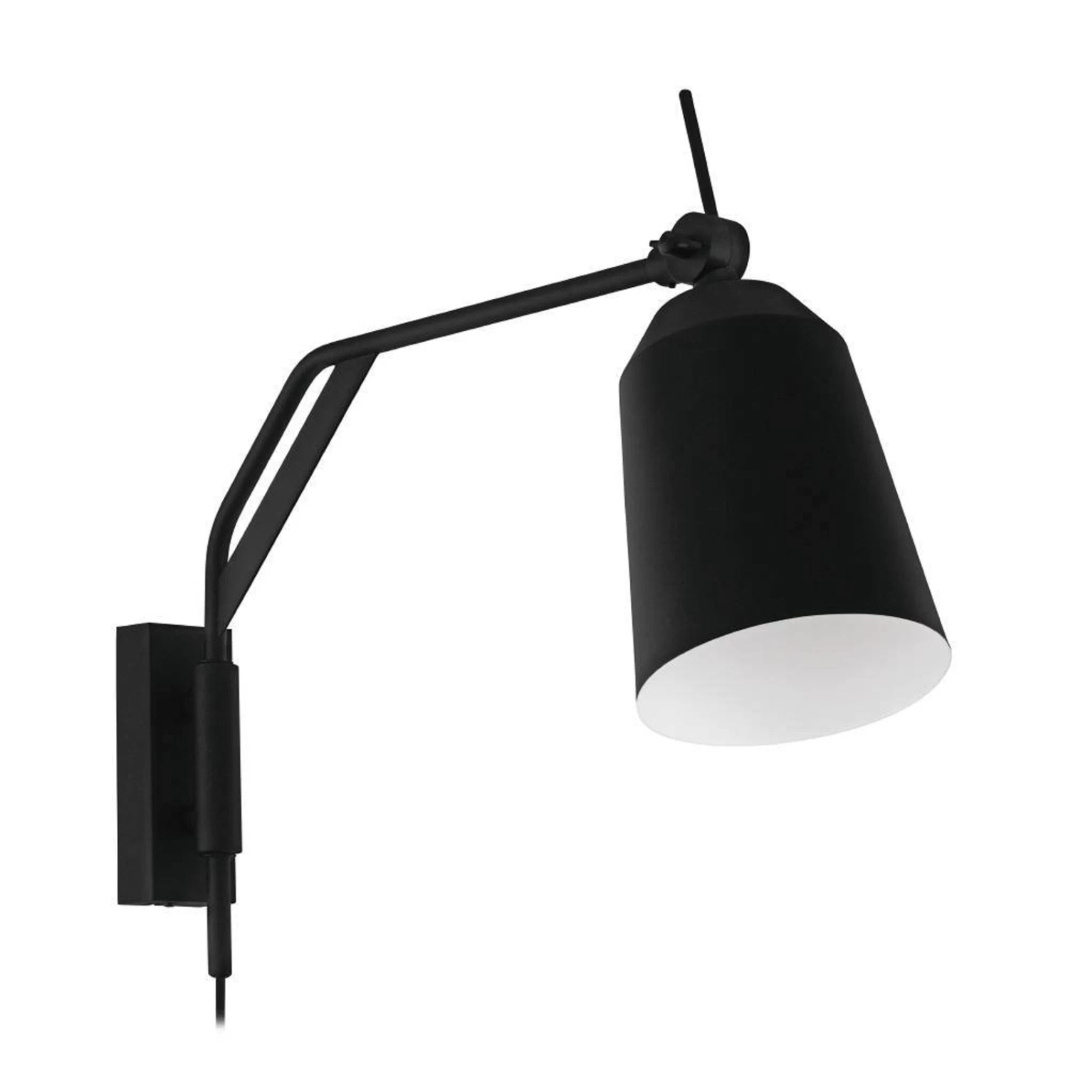 EGLO Loreto Wall Light In Black, Movable 4 EGLO Loreto Wall Light In Black, Movable - Image 2