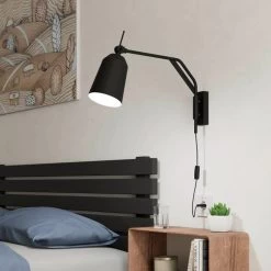 EGLO Loreto Wall Light In Black, Movable 9 EGLO Loreto Wall Light In Black, Movable -Eglo 10012487 2
