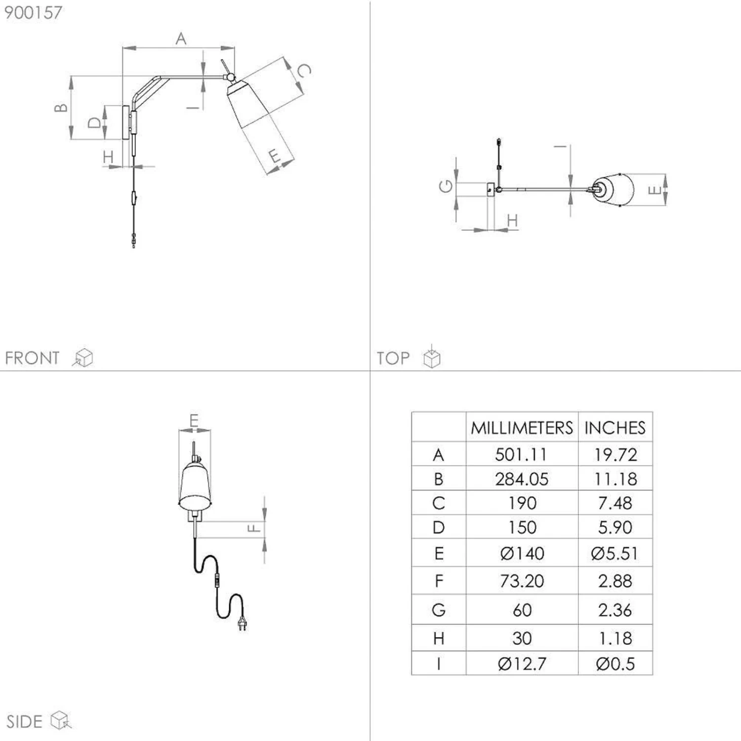 EGLO Loreto Wall Light In Black, Movable 6 EGLO Loreto Wall Light In Black, Movable - Image 4