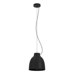 EGLO Camasca Pendant Light, One-bulb, Black