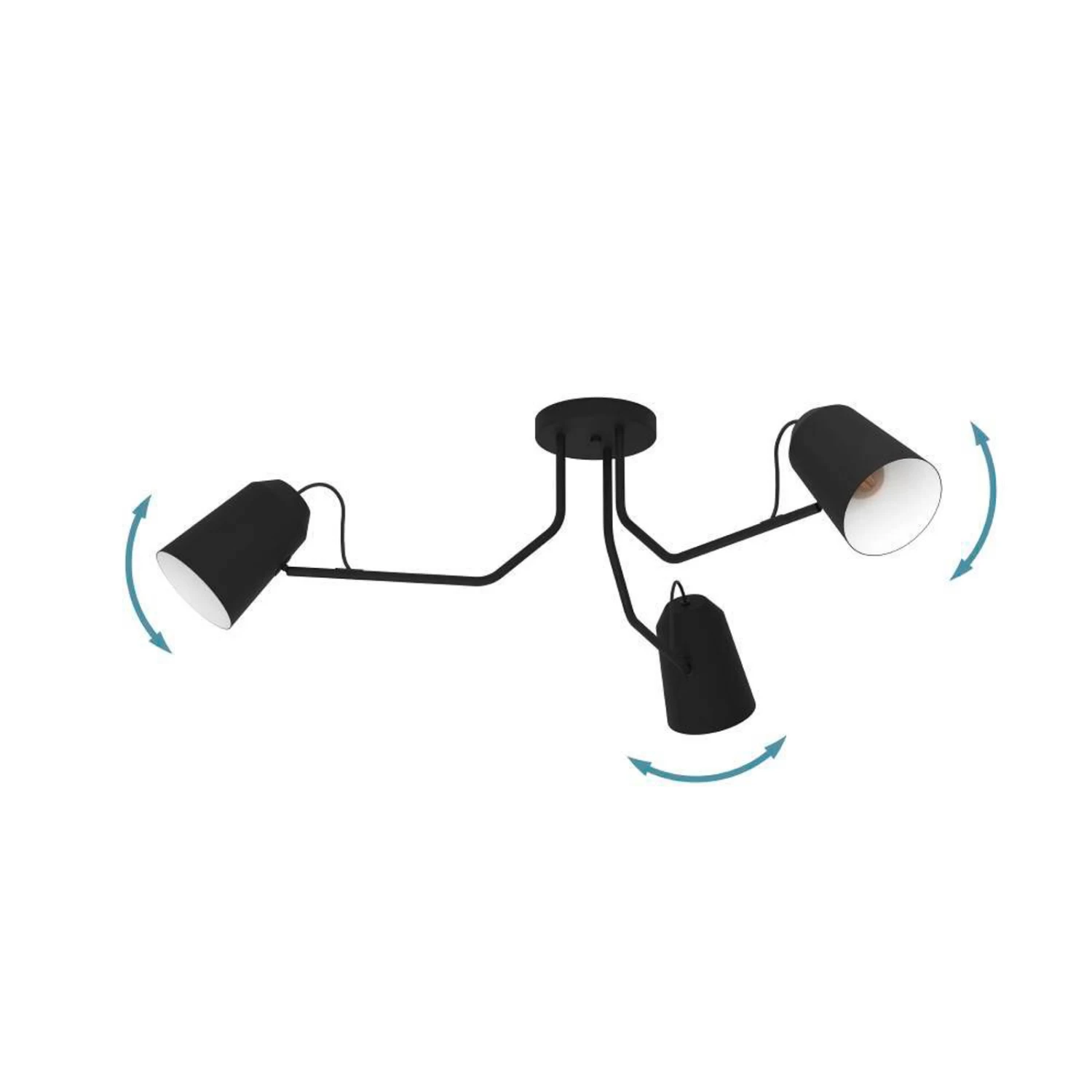 EGLO Loreto Ceiling Light, Three-bulb 6 EGLO Loreto Ceiling Light, Three-bulb - Image 4