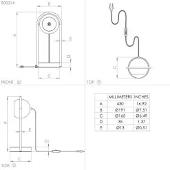 EGLO Murnia Table Lamp With A Movable Lampshade -Eglo 10012555 2