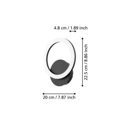 EGLO Connect Parrapos-Z LED Wall Light, 1-bulb -Eglo 10012605 5