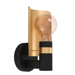 EGLO Hayes Wall Light, Black/gold -Eglo 10012859 2