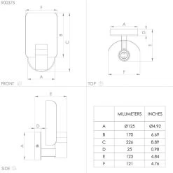 EGLO Hayes Wall Light, Black/gold -Eglo 10012859 3