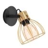 EGLO Sambatello Wall Lamp 1-bulb Black/gold -Eglo 10012862