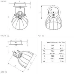 EGLO Sambatello Wall Lamp 1-bulb Black/gold -Eglo 10012862 3