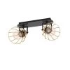 EGLO Sambatello Ceiling Lamp 2-bulb Black/gold 1 EGLO Sambatello Ceiling Lamp 2-bulb Black/gold -Eglo 10012863