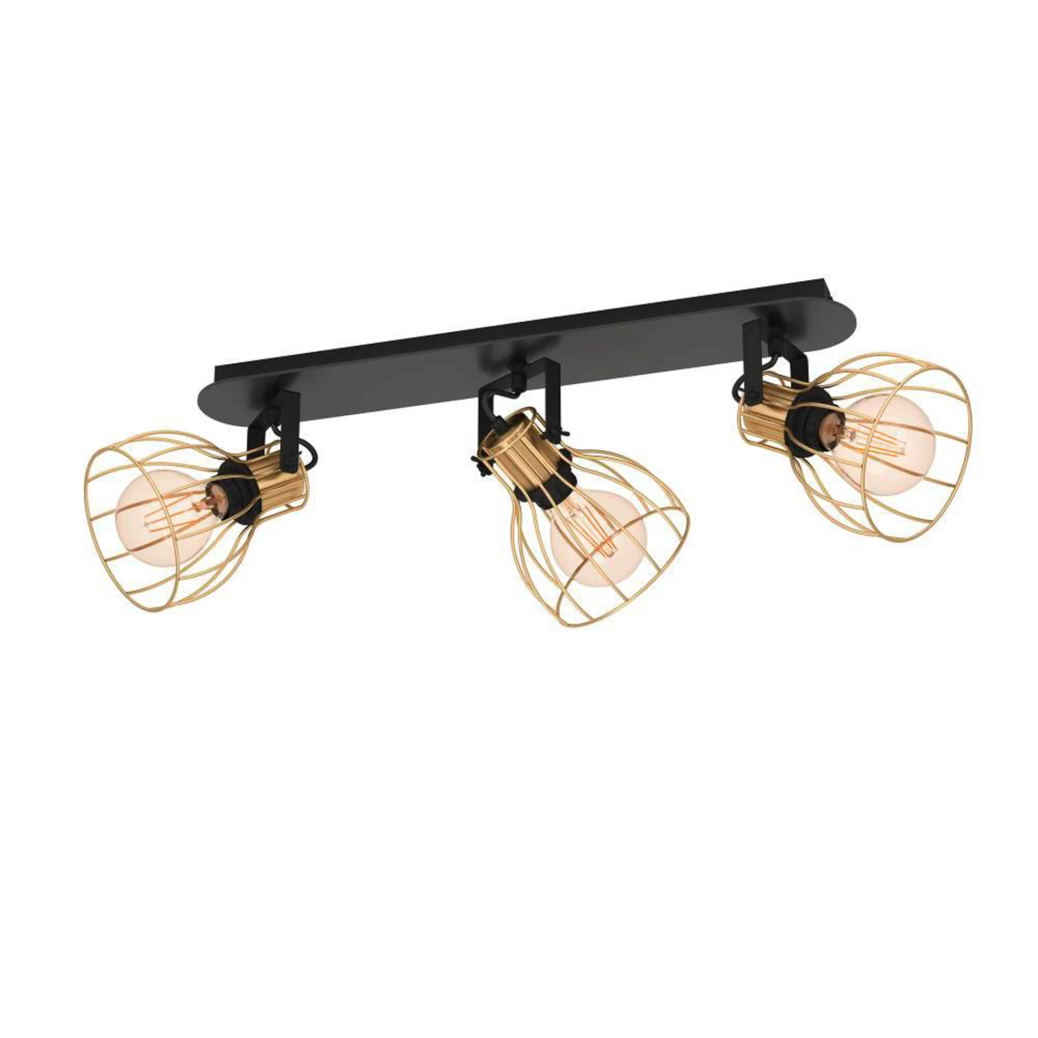 EGLO Sambatello Ceiling Lamp 3-bulb Black/gold 4 EGLO Sambatello Ceiling Lamp 3-bulb Black/gold - Image 2