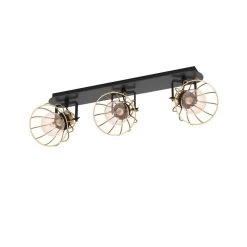 EGLO Sambatello Ceiling Lamp 3-bulb Black/gold