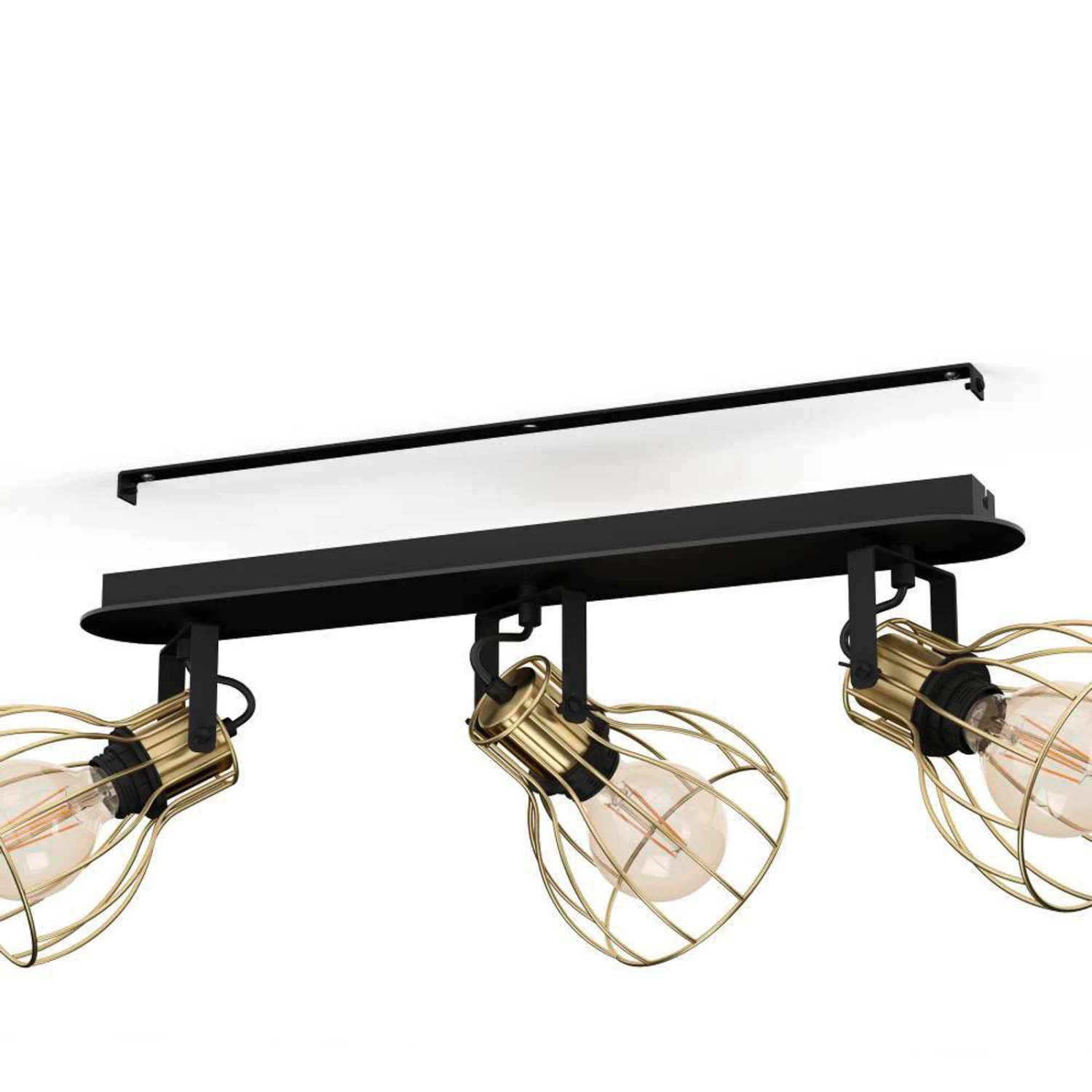 EGLO Sambatello Ceiling Lamp 3-bulb Black/gold 9 EGLO Sambatello Ceiling Lamp 3-bulb Black/gold - Image 7