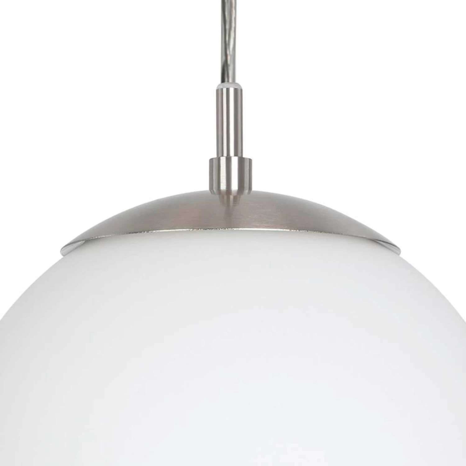 EGLO Rondo Pendant Light, Three-bulb, Nickel/white 7 EGLO Rondo Pendant Light, Three-bulb, Nickel/white - Image 5