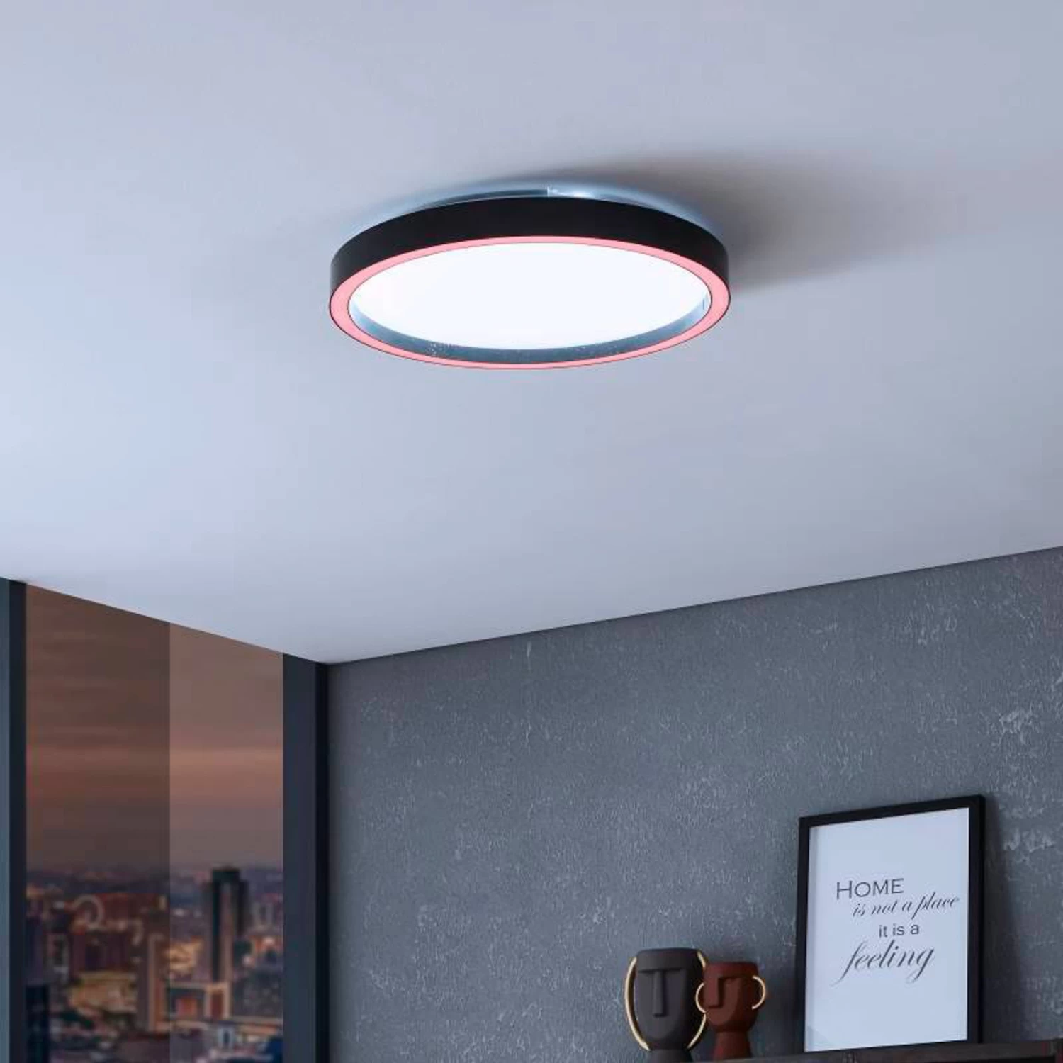 EGLO Connect Montemorelos-Z, RGBW, Black, Ø 42 cm 5 EGLO Connect Montemorelos-Z, RGBW, Black, Ø 42 cm - Image 3