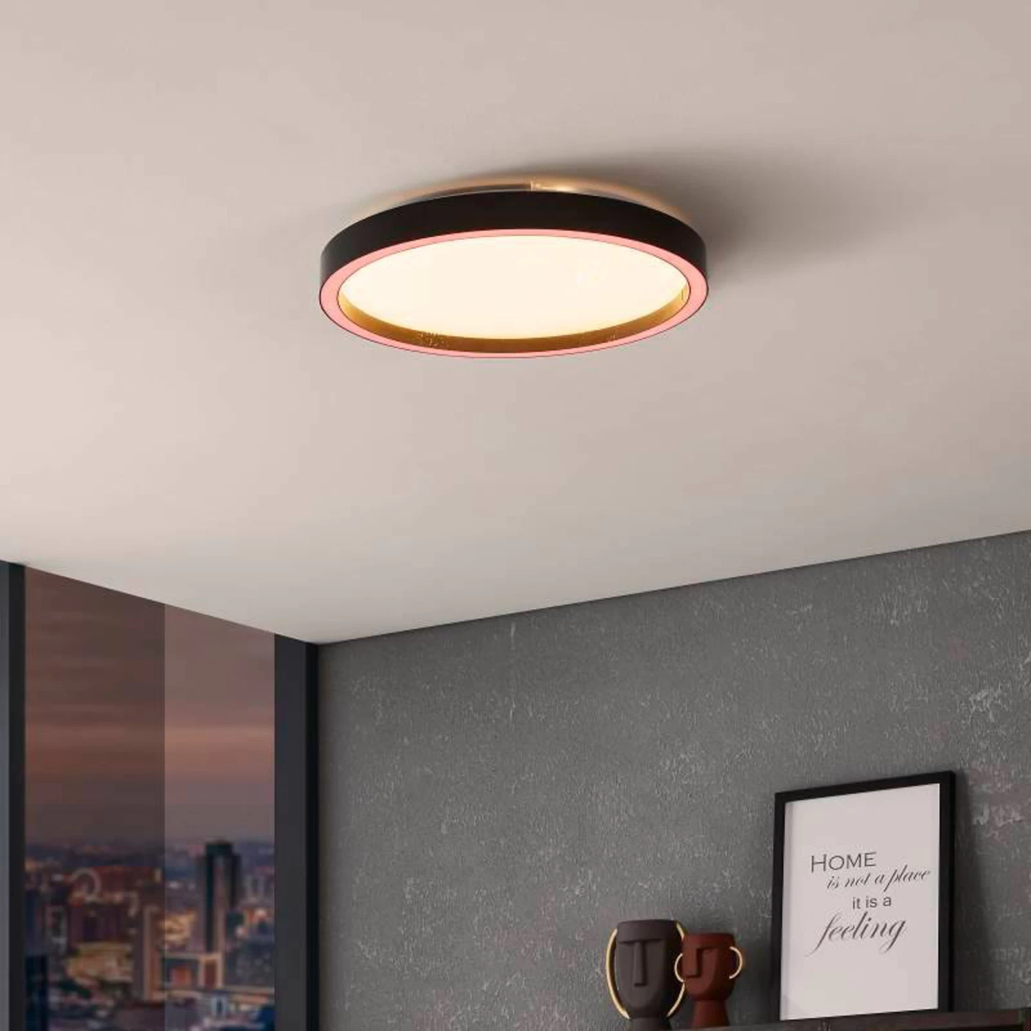 EGLO Connect Montemorelos-Z, RGBW, Black, Ø 42 cm 6 EGLO Connect Montemorelos-Z, RGBW, Black, Ø 42 cm - Image 4