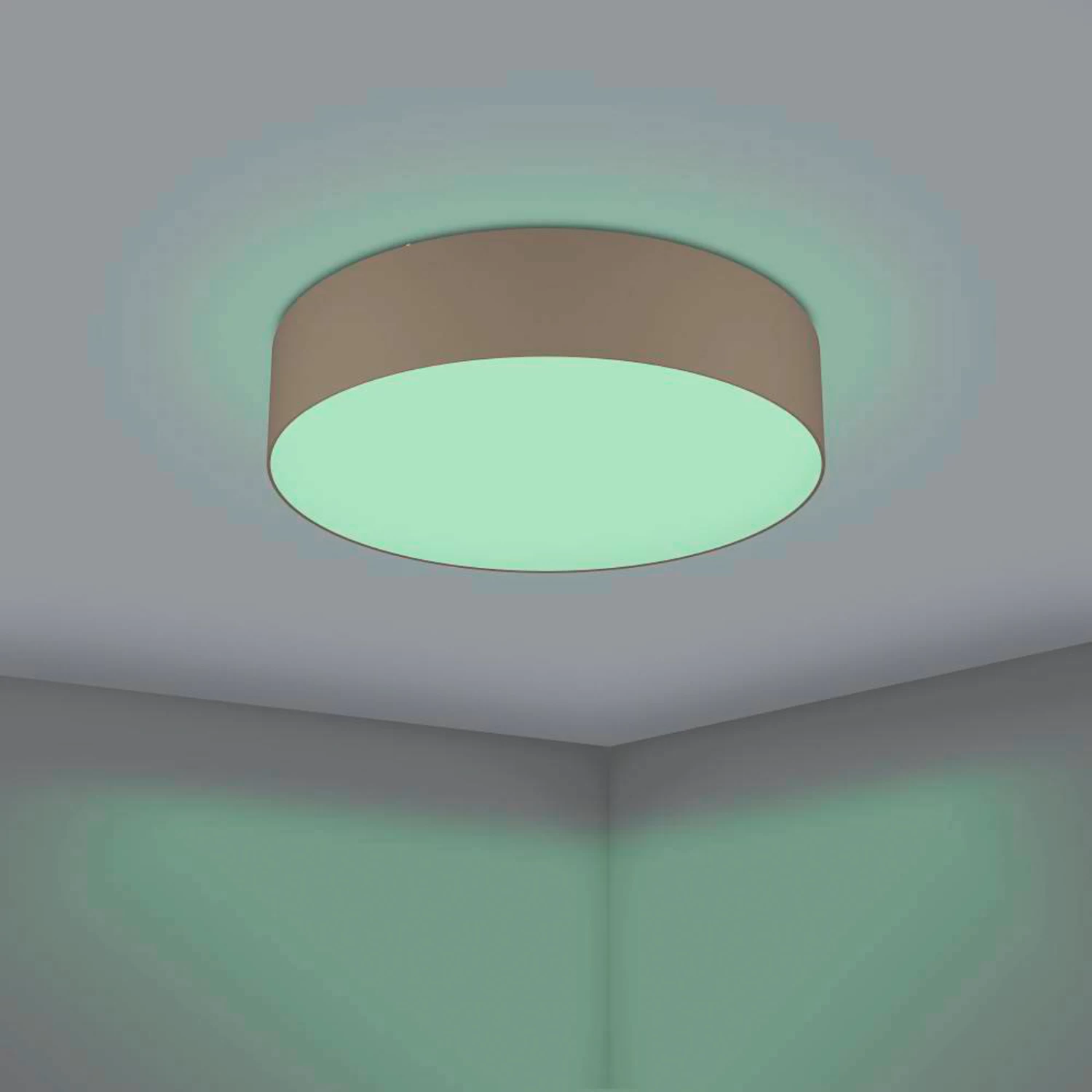 EGLO Connect Romao-Z LED Ceiling Lamp, Ø57cm Taupe 5 EGLO Connect Romao-Z LED Ceiling Lamp, Ø57cm Taupe - Image 3