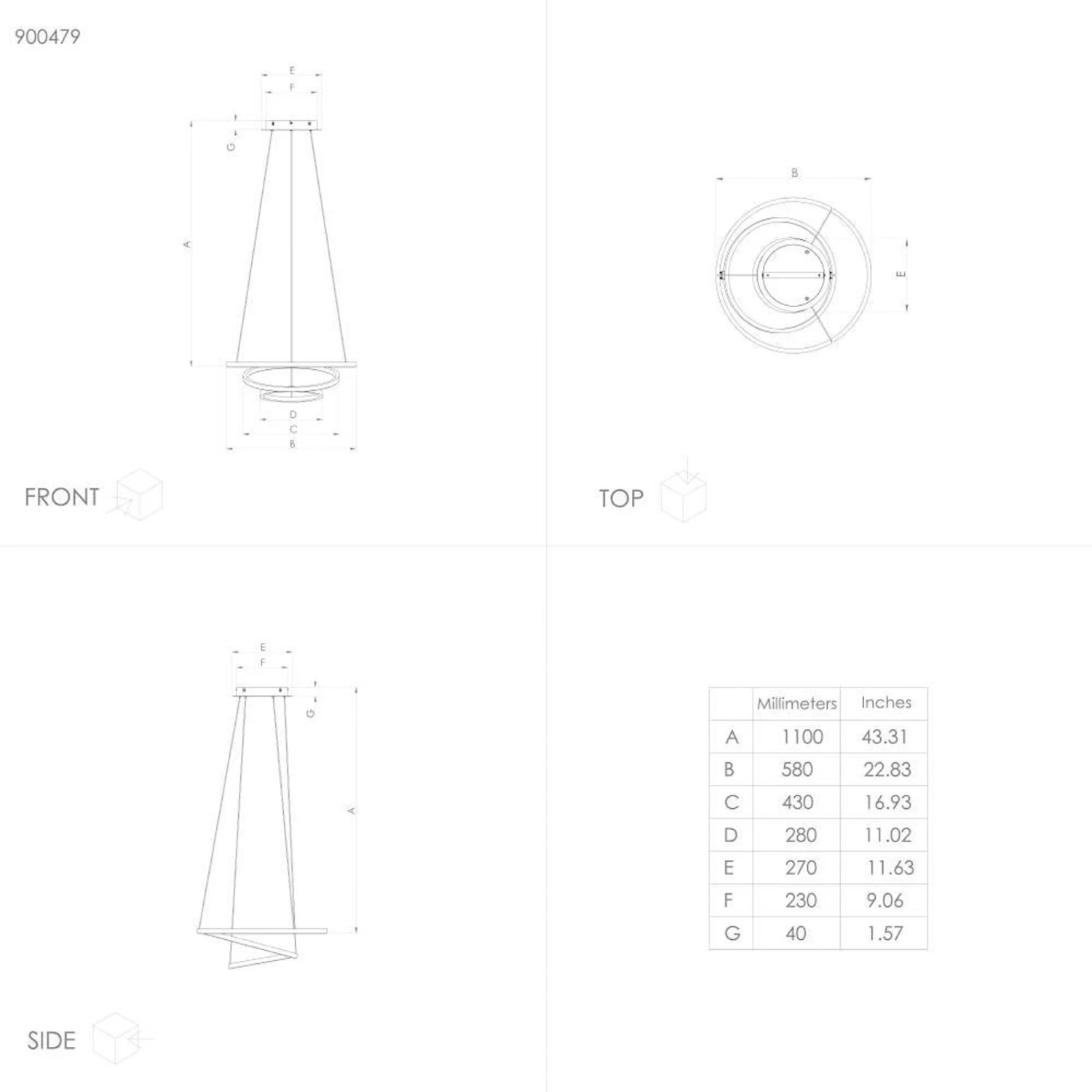 EGLO Connect Lobinero-Z LED Hanging Light, Black 4 EGLO Connect Lobinero-Z LED Hanging Light, Black - Image 2