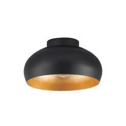 EGLO Mogano 2 Ceiling Light, Ø 28 cm, Black/gold