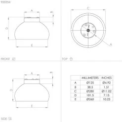 EGLO Mogano 2 Ceiling Light, Ø 28 cm, Black/gold -Eglo 10013171 3