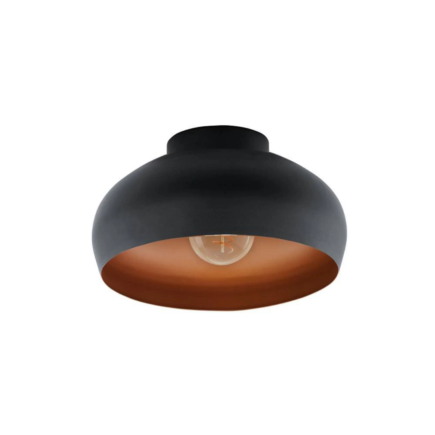 EGLO Mogano 2 Ceiling Light, Ø 28 cm, Black/copper 4 EGLO Mogano 2 Ceiling Light, Ø 28 cm, Black/copper - Image 2