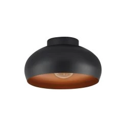 EGLO Mogano 2 Ceiling Light, Ø 28 cm, Black/copper