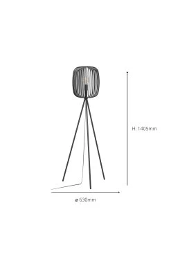 Eglo Romazzina Contemporary Caged Tripod Floor Lamp 9 Eglo Romazzina Contemporary Caged Tripod Floor Lamp -Eglo 151377s4