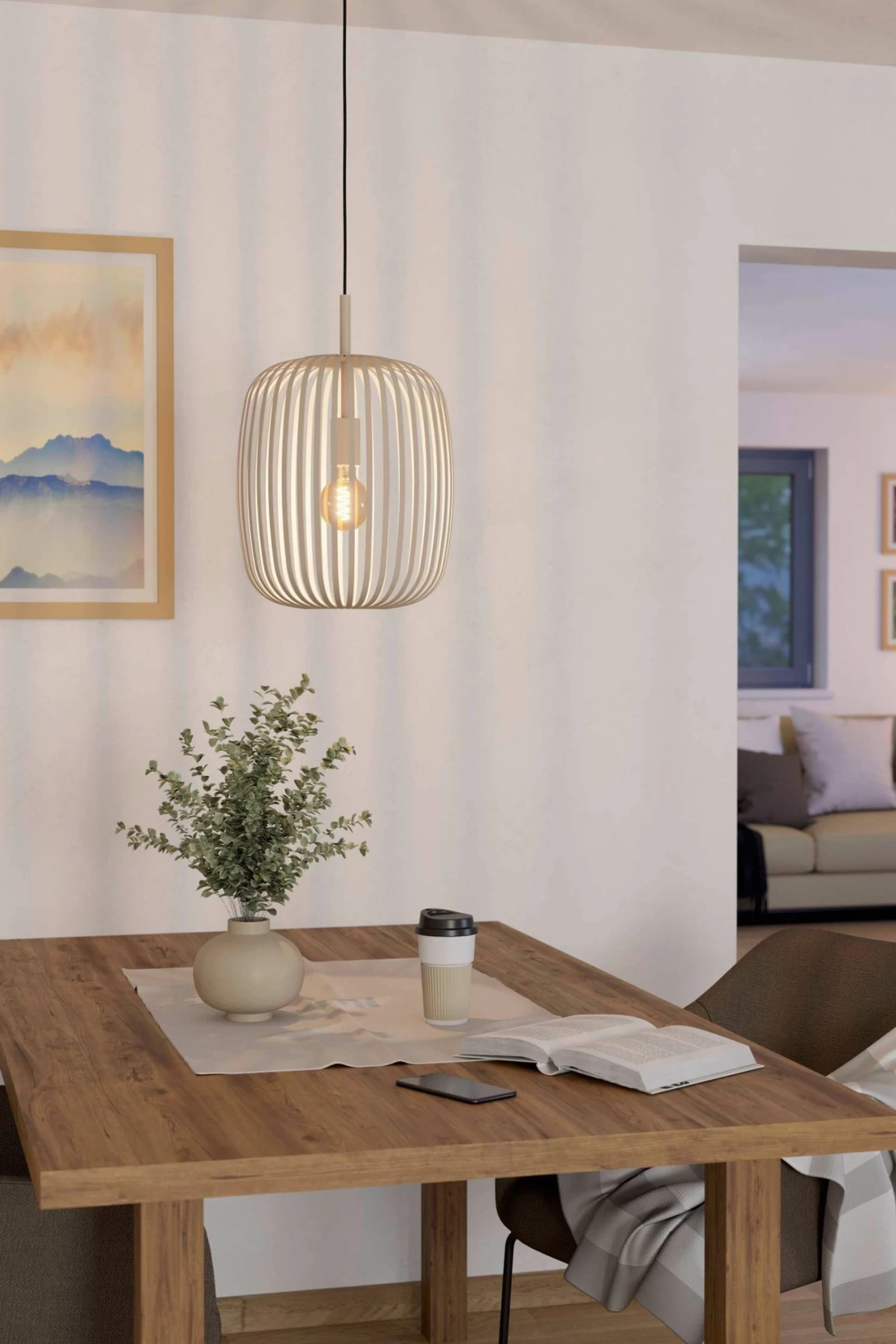 Eglo Romazzina Caged Modern Ceiling Light Pendant 3 Eglo Romazzina Caged Modern Ceiling Light Pendant