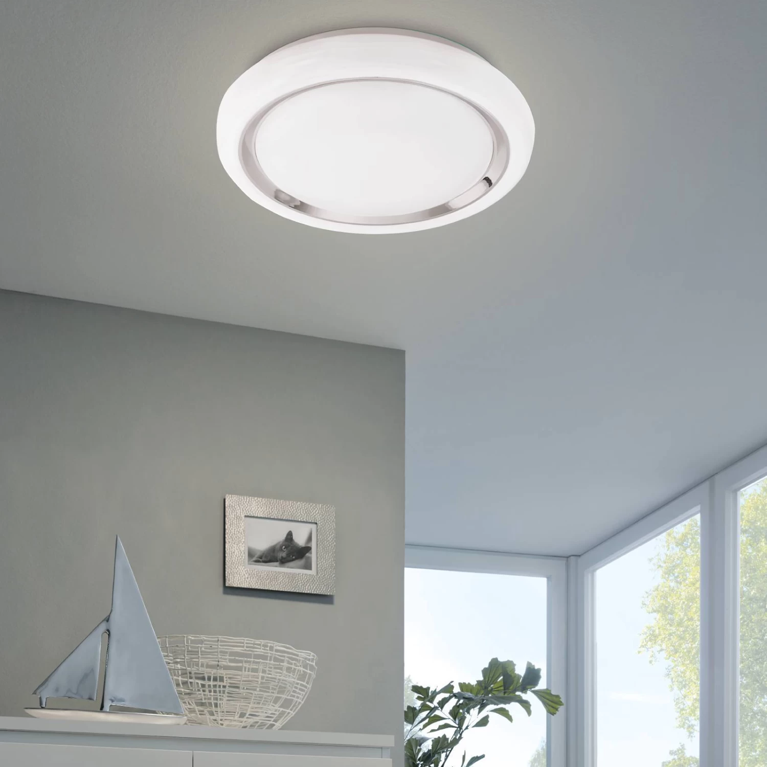 EGLO Connect Capasso-C Ceiling Lamp White-chrome 5 EGLO Connect Capasso-C Ceiling Lamp White-chrome - Image 3