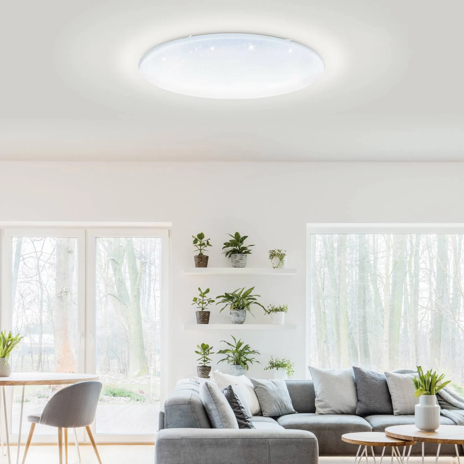 EGLO Connect Totari-C LED Ceiling Lamp Crystal CCT 4 EGLO Connect Totari-C LED Ceiling Lamp Crystal CCT - Image 2