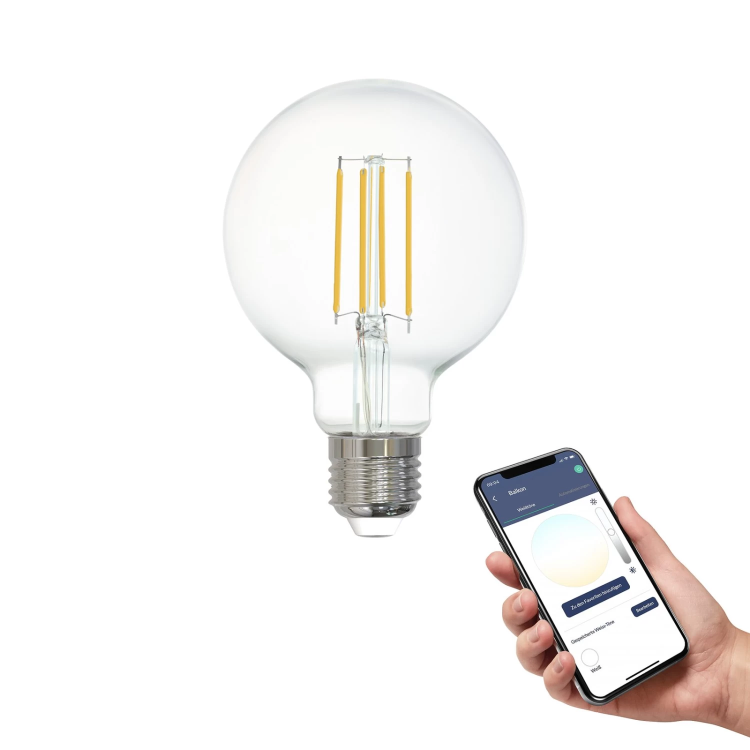 EGLO Connect-z E27 G80 LED Globe 6 W 806 lm 4000 K 4 EGLO Connect-z E27 G80 LED Globe 6 W 806 lm 4000 K - Image 2