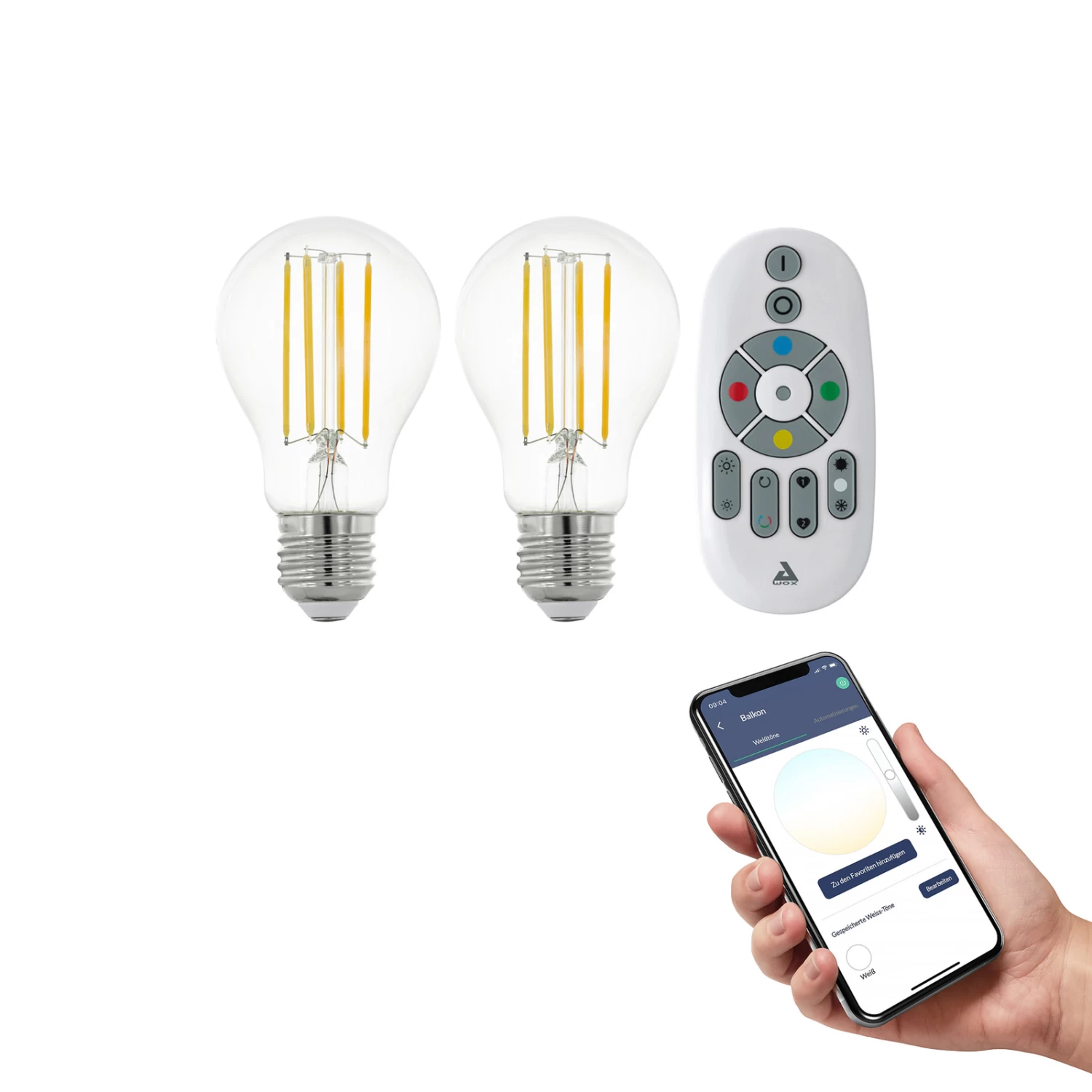 EGLO Connect-z E27 A60 6 W 806 Lm 4,000 K, 2-pack 4 EGLO Connect-z E27 A60 6 W 806 Lm 4,000 K, 2-pack - Image 2