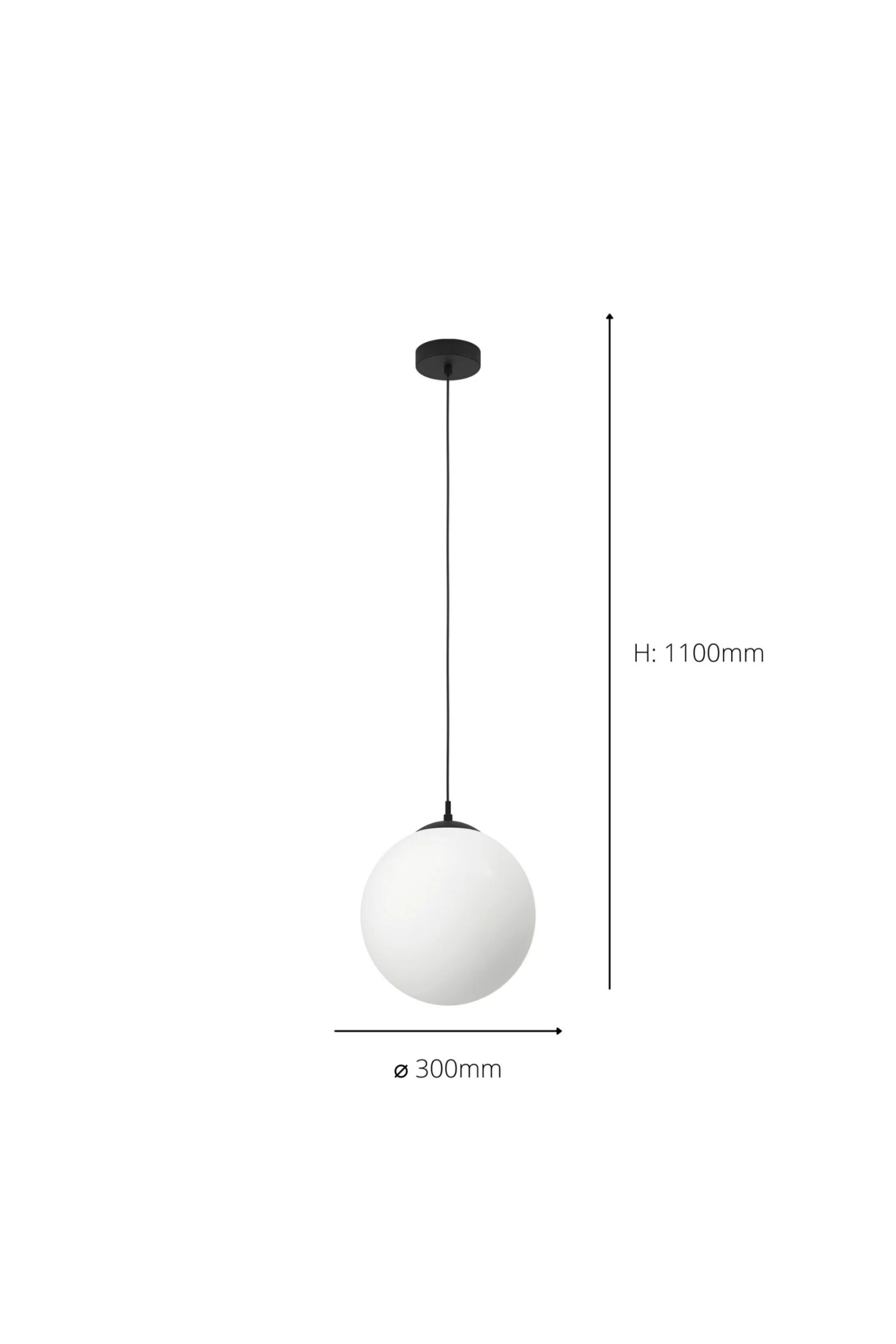 Eglo Rondo 3 IP20 Globe Opal Minimilast Pendant 5 Eglo Rondo 3 IP20 Globe Opal Minimilast Pendant - Image 3