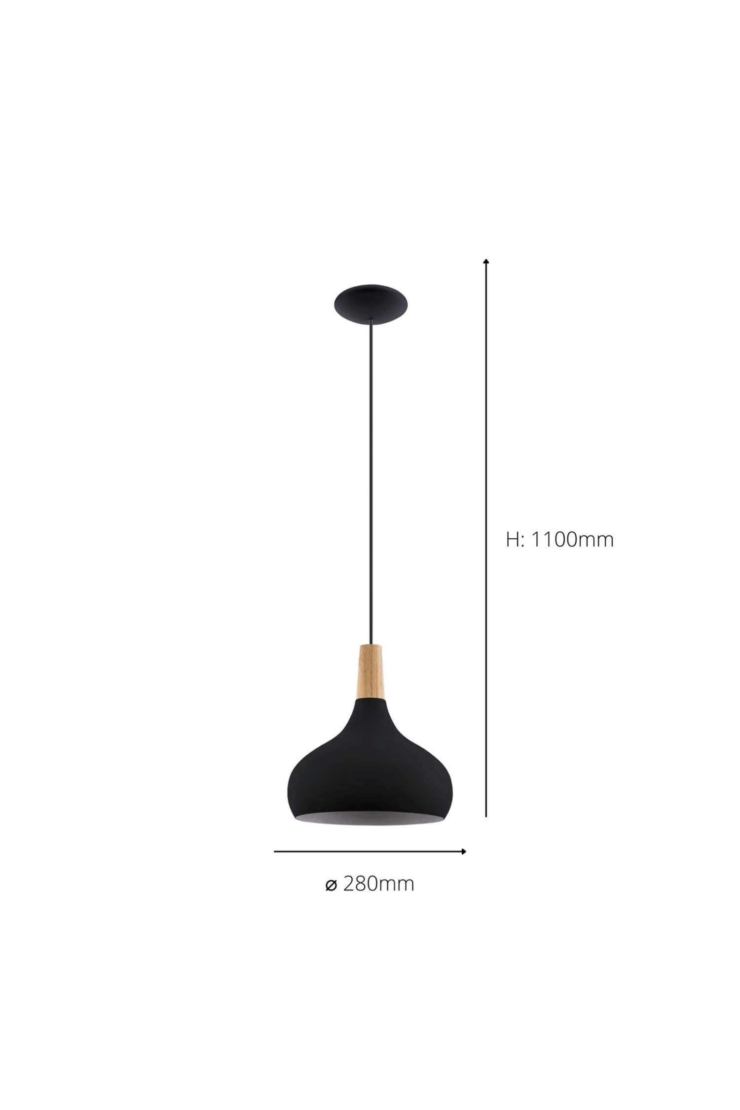 Eglo Sabinar Modern 1P20 Ceiling Light Pendant 5 Eglo Sabinar Modern 1P20 Ceiling Light Pendant - Image 3