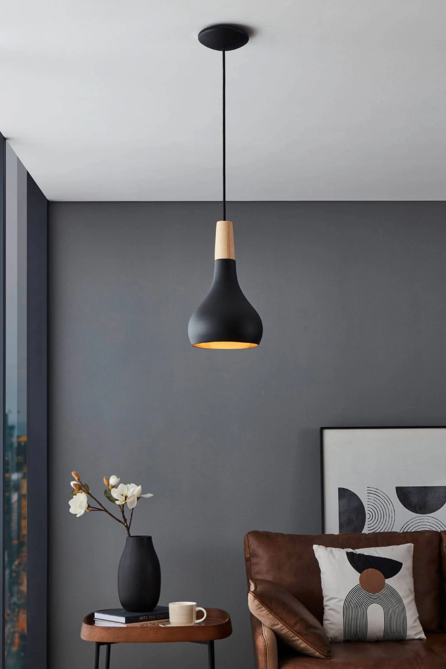 Eglo Sabinar IP20 Steel 180mm Modern Pendant 3 Eglo Sabinar IP20 Steel 180mm Modern Pendant