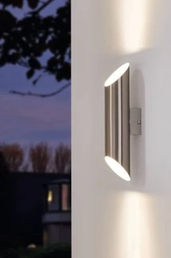 Eglo Agolada Stainless Steel Outdoor Wall Light