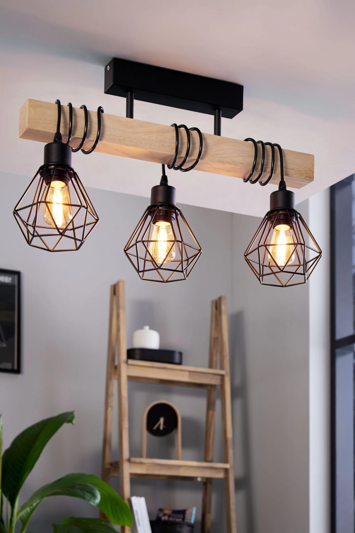 Eglo Townshend 5 Caged Ceiling Light 3 Eglo Townshend 5 Caged Ceiling Light