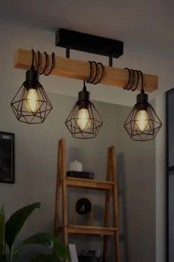 Eglo Townshend 5 Caged Ceiling Light 8 Eglo Townshend 5 Caged Ceiling Light -Eglo AM8091s2