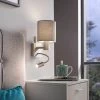 Eglo Pasteri Fabric Wall Lamp With Reading Light -Eglo AX0055s