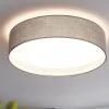 Eglo Taupe Pasteri 1 Light Fabric Ceiling Light -Eglo C03010s