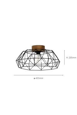 Eglo Padstow 1 Light Industrial Ceiling Light 10 Eglo Padstow 1 Light Industrial Ceiling Light -Eglo C09354s4